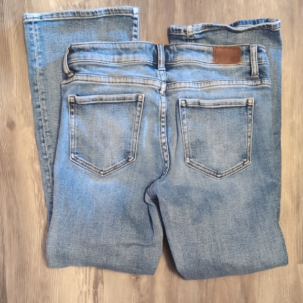 BKE Denim Blue Universal Fit Mid-Rise Boot Cut